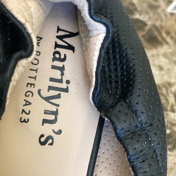 Marilyn’s by Bottega23 Black Perforated Leather Ballet Flats – Made in Italy 🇮 - Picture 9 of 15